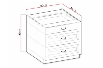 Templemore Køkkenskab 80 cm - Hus & renovering - Køkken & bad - Køkken & bryggers