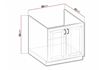 Templemore Køkkenskab 80 cm - Hus & renovering - Køkken & bad - Køkken & bryggers