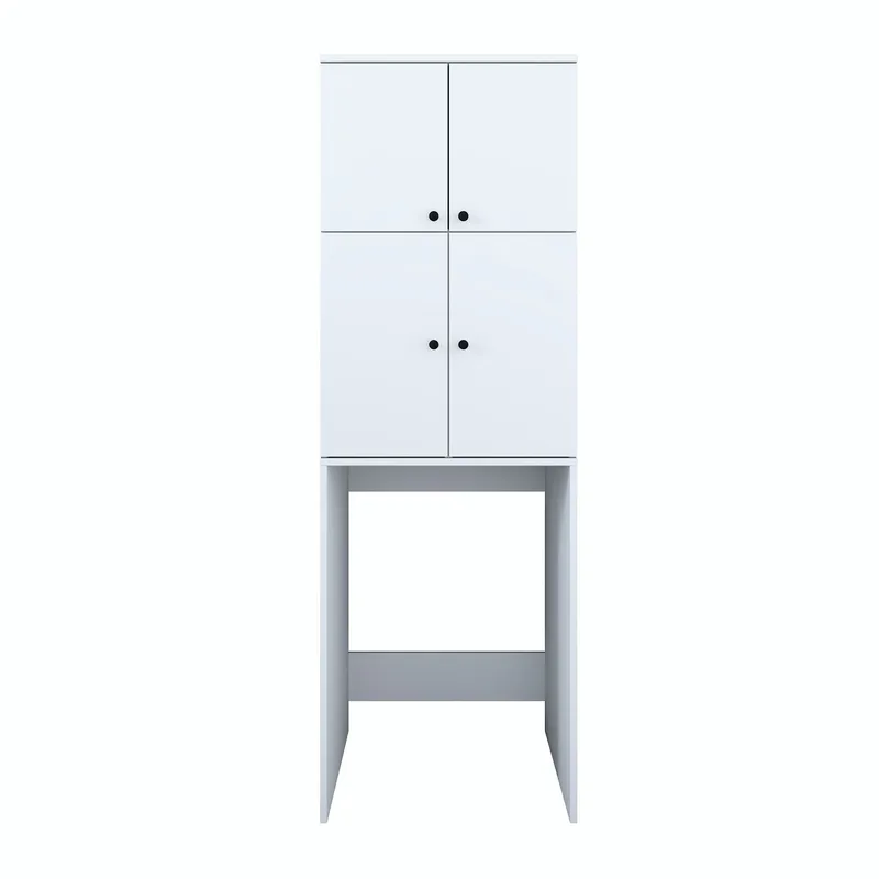 Vaskemaskineskab Wallxpert Cleo Shelf (65 x 193,6 x 62,5 cm) Hvid - Hvid - Hus & renovering - Køkken & bad - Køkken & bryggers
