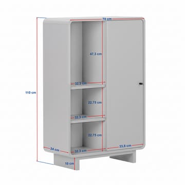 Zavio Multifunktionsskab 70x110x34 cm - Sepet Oak - Hus & renovering - Køkken & bad - Køkken & bryggers