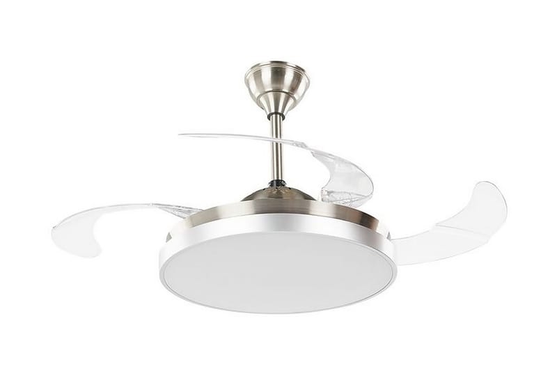 Anoeta Loftsventilator 50 cm med Belysning - Transparent/Sølv - Hus & renovering - Klimakontrol - Ventilatorer