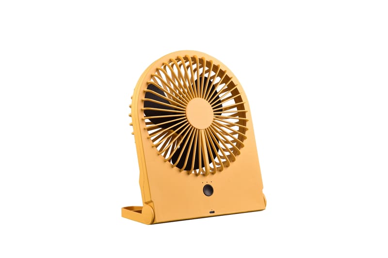 Trio Lighting Breezy Bordventilator Gul Genopladelig - Hus & renovering - Klimakontrol - Ventilatorer