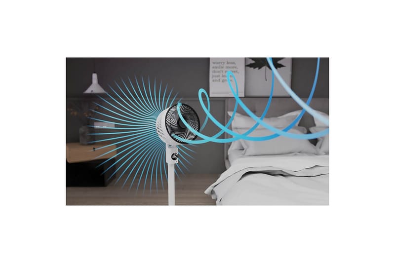 Gulvventilator Meaco Sefte 10 Hvid/Sort - Hus & renovering - Klimakontrol - Ventilatorer