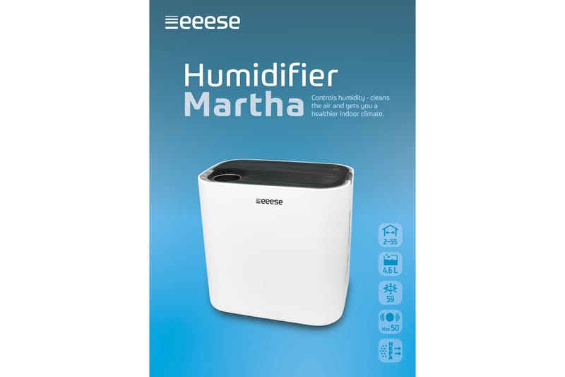 Martha Luftfugter og Luftrenser HEPA filter - Eeese - Luftrenser