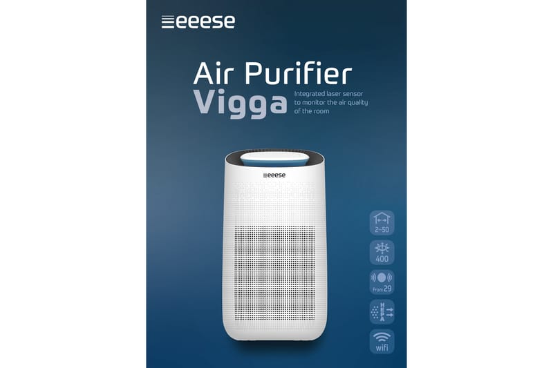 Vigga Luftrenser Wi-Fi og HEPA filter - Eeese - Luftrenser
