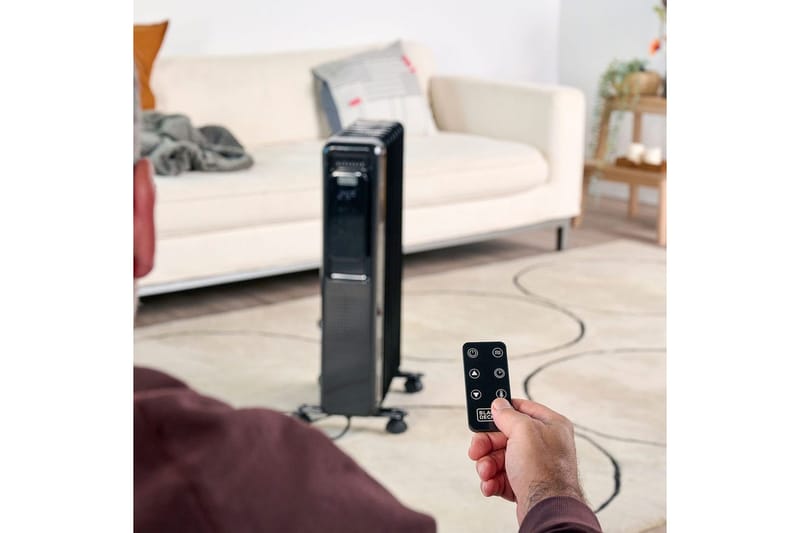Olieelement Black+Decker Digital Sort - Sort - Hus & renovering - Klimakontrol - Opvarmning