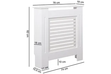Moening Opbevaringsskab 78x19 cm - Hvid - Hus & renovering - Klimakontrol - Opvarmning