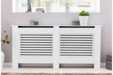 Moraine Radiatorskjuler 112x19 cm - Hvid - Hus & renovering - Klimakontrol - Opvarmning