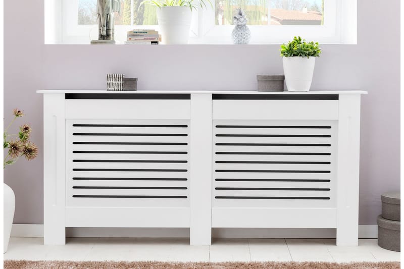 Moraine Radiatorskjuler 112x19 cm - Hvid - Hus & renovering - Klimakontrol - Opvarmning