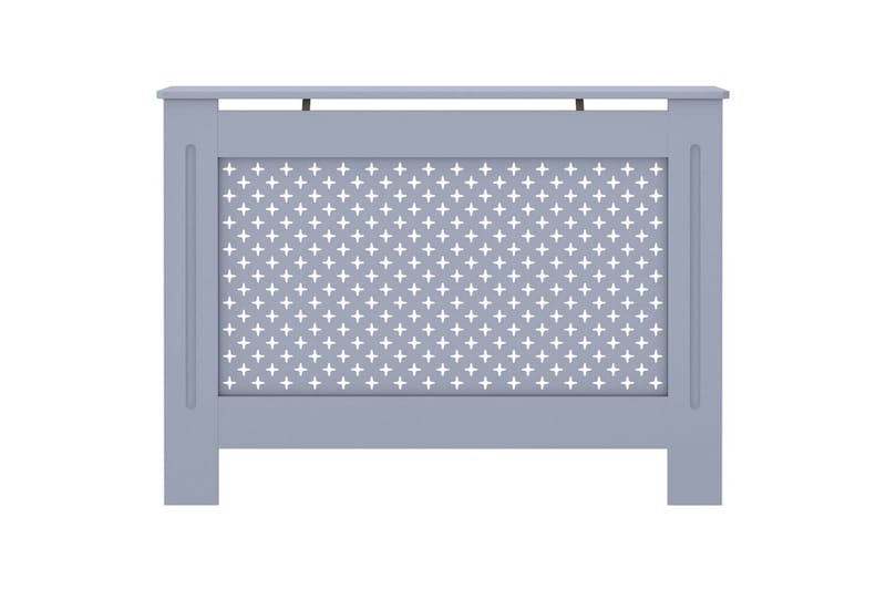Radiatorskjuler 112x19x81 cm Mdf Antracitgrå - Grå - Hus & renovering - Klimakontrol - Opvarmning