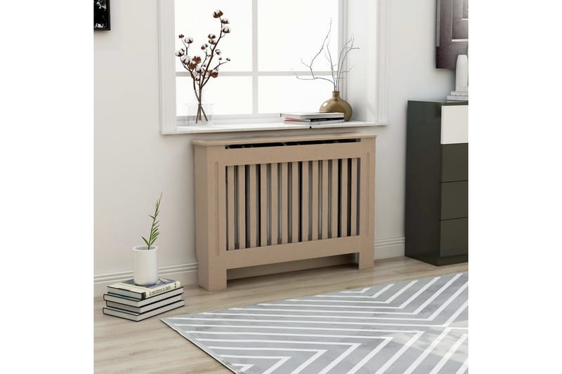 Radiatorskjuler 112x19x81 cm Mdf - Brun - Hus & renovering - Klimakontrol - Opvarmning