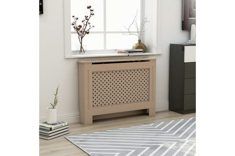 Radiatorskjuler 112x19x81 cm Mdf - Brun - Hus & renovering - Klimakontrol - Opvarmning