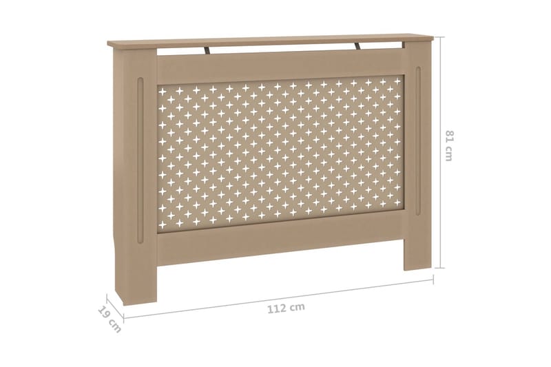 Radiatorskjuler 112x19x81 cm Mdf - Brun - Hus & renovering - Klimakontrol - Opvarmning