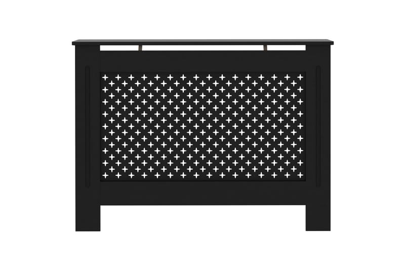 Radiatorskjuler 112x19x81 cm Mdf Sort - Sort - Hus & renovering - Klimakontrol - Opvarmning
