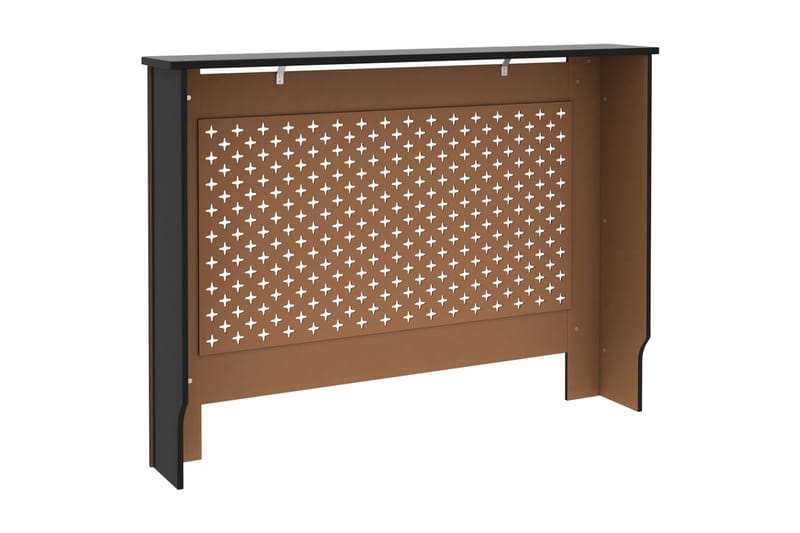 Radiatorskjuler 112x19x81 cm Mdf Sort - Sort - Hus & renovering - Klimakontrol - Opvarmning