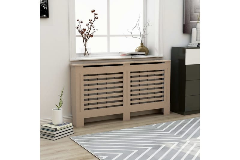 Radiatorskjuler 152x19x81 cm Mdf - Brun - Hus & renovering - Klimakontrol - Opvarmning