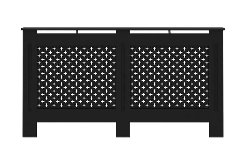 Radiatorskjuler 152x19x81 cm Mdf Sort - Sort - Hus & renovering - Klimakontrol - Opvarmning