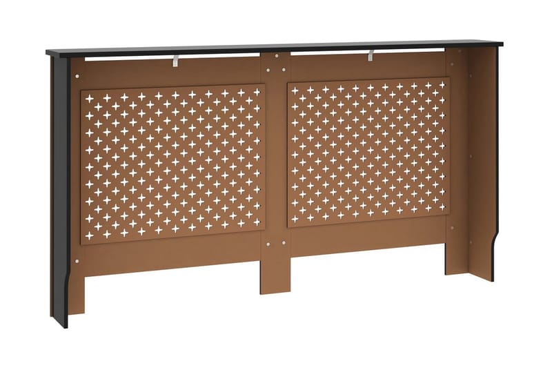 Radiatorskjuler 152x19x81 cm Mdf Sort - Sort - Hus & renovering - Klimakontrol - Opvarmning