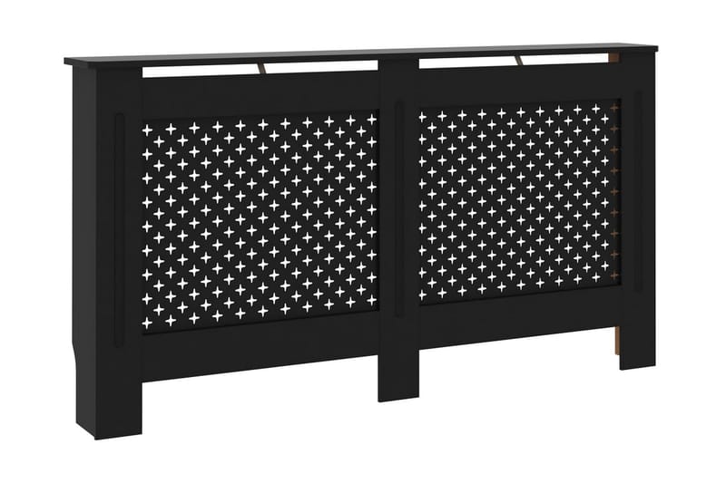 Radiatorskjuler 152x19x81 cm Mdf Sort - Sort - Hus & renovering - Klimakontrol - Opvarmning