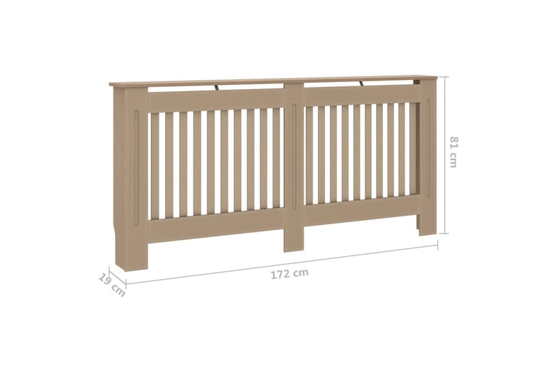 Radiatorskjuler 172x19x81 cm Mdf - Brun - Hus & renovering - Klimakontrol - Opvarmning