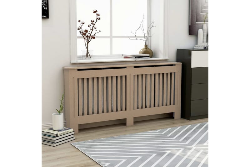 Radiatorskjuler 172x19x81 cm Mdf - Brun - Hus & renovering - Klimakontrol - Opvarmning