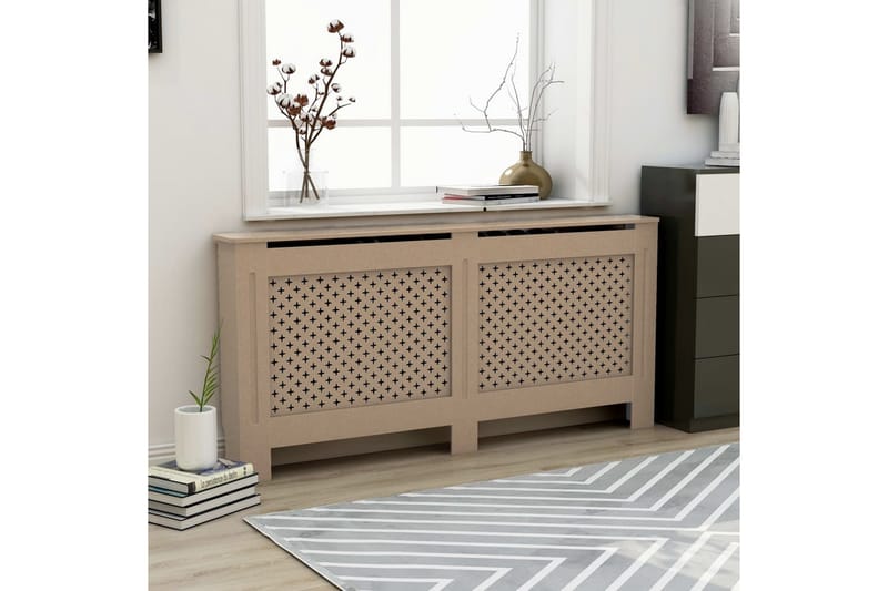 Radiatorskjuler 172x19x81 cm Mdf - Brun - Hus & renovering - Klimakontrol - Opvarmning