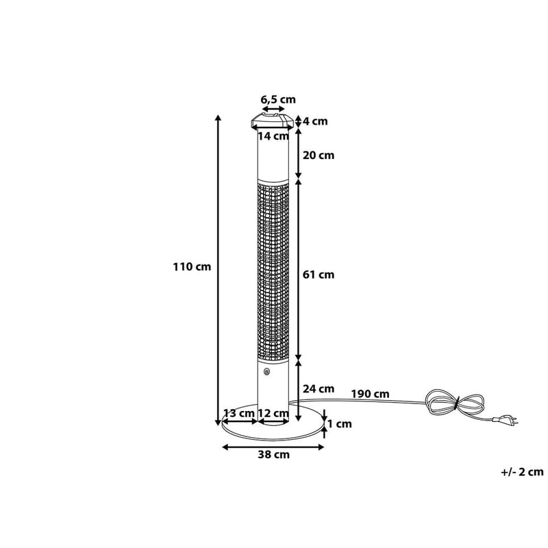 Vezuvio Infrarød varmelys - Sort - Have - Udendørs miljø - Altan & terrasse - Altanvarmer
