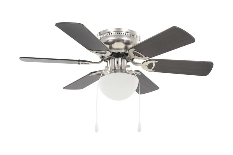 dekorativ loftventilator med lys 82 cm mørkebrun - Hus & renovering - Klimakontrol - Ventilatorer