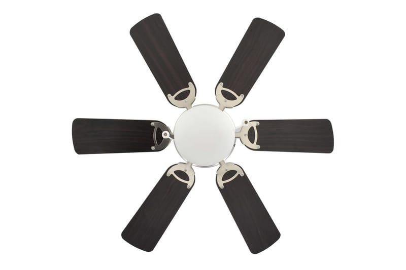 dekorativ loftventilator med lys 82 cm mørkebrun - Hus & renovering - Klimakontrol - Ventilatorer