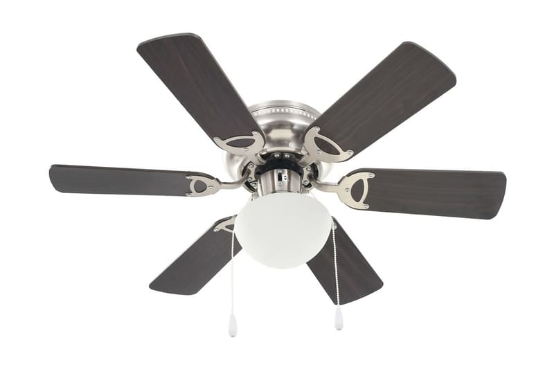 dekorativ loftventilator med lys 82 cm mørkebrun - Hus & renovering - Klimakontrol - Ventilatorer