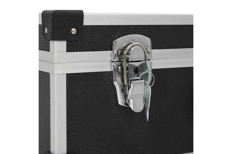 værktøjskuffert 46 x 33 x 16 cm sort aluminium - Hus & renovering - Garage & værksted - Garageinteriør & garageopbevaring