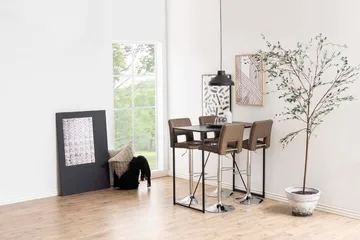 Barbord HOME4YOU Seaford 120x60x105 cm Sort - sort ask - Husholdning - Bar & vin - Barmøbler