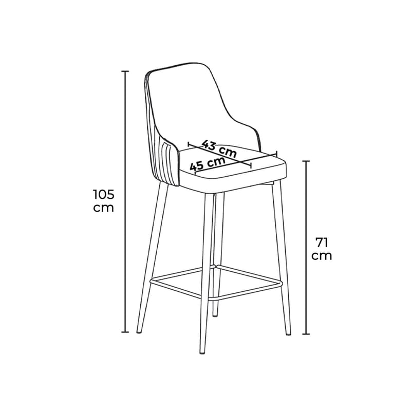 Bar Stool Set (6 Pieces) Hanah Home - Husholdning - Bar & vin - Barmøbler