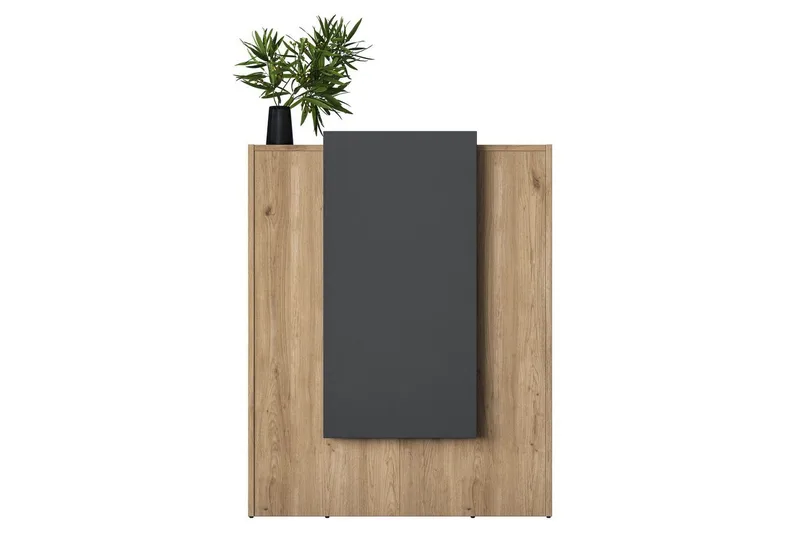 Receptionbord Thornmere valnød / antracit - Rødbrunt træ/Antracit - Husholdning - Bar & vin - Barmøbler - Bardisk