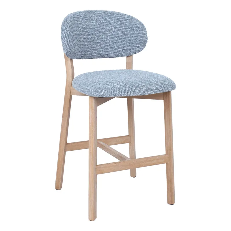 Barstol HOME4YOU Bless 106x40xh76 cm, Eg - grå - Husholdning - Bar & vin - Barmøbler