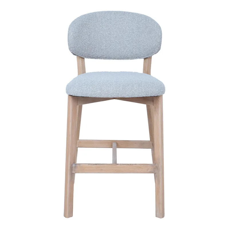 Barstol HOME4YOU Bless 180x40xh76 cm, Eg - lysegrå - Husholdning - Bar & vin - Barmøbler