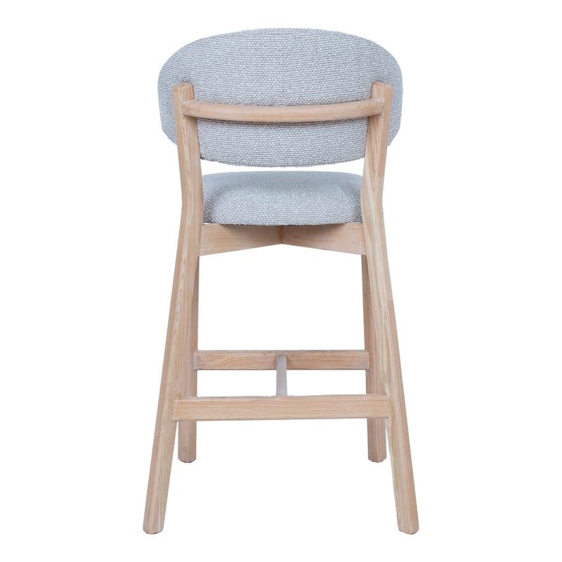Barstol HOME4YOU Bless 180x40xh76 cm, Eg - lysegrå - Husholdning - Bar & vin - Barmøbler