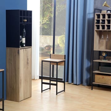Barstol HOME4YOU Hannes 38x38x80 cm rustik melamin - rustik - Husholdning - Bar & vin - Barmøbler