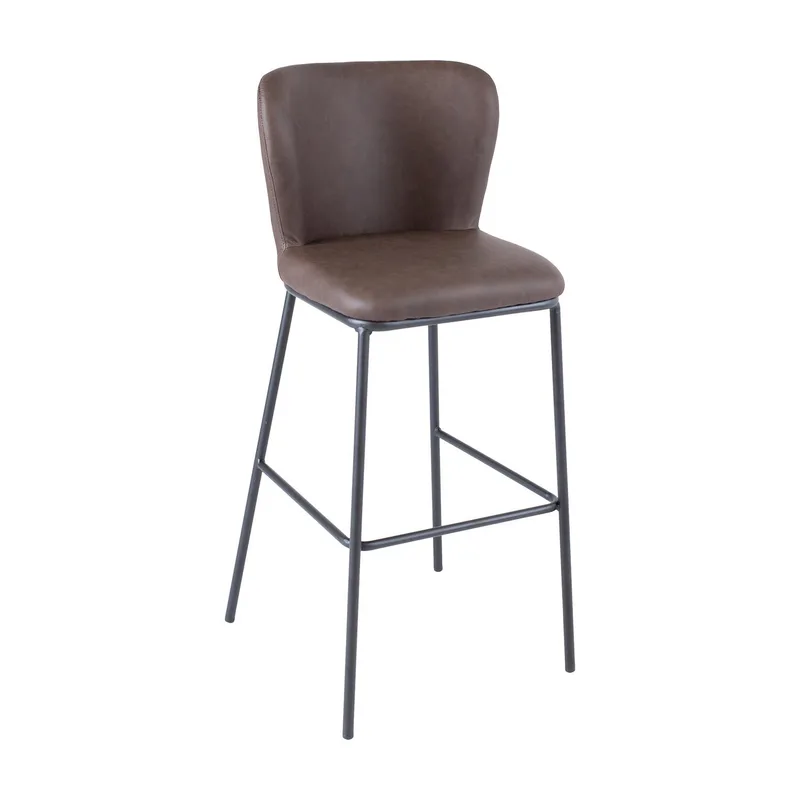 Barstol HOME4YOU Savoy 110x40xh74 cm, melamin med egebark, brun