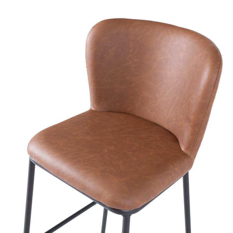 Barstol HOME4YOU Savoy 120x40xh75 cm, melamin med egetræsbark - lysebrun - Husholdning - Bar & vin - Barmøbler