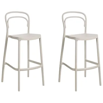 Barstol udendørs Porano - Beige - Husholdning - Bar & vin - Barmøbler