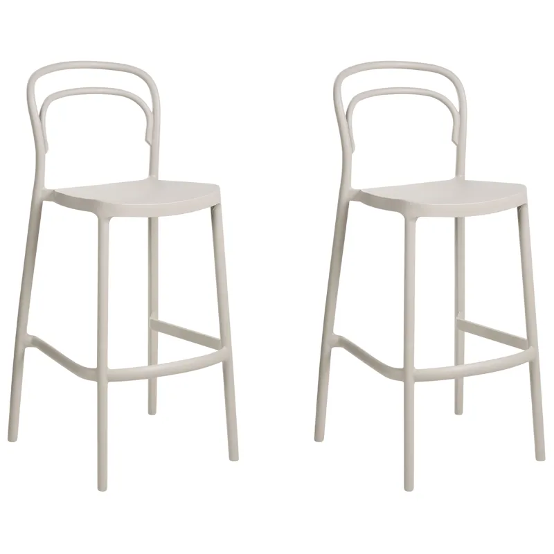 Barstol udendørs Porano, Beige