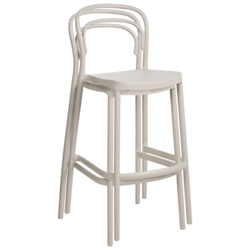 Barstol udendørs Porano - Beige - Husholdning - Bar & vin - Barmøbler