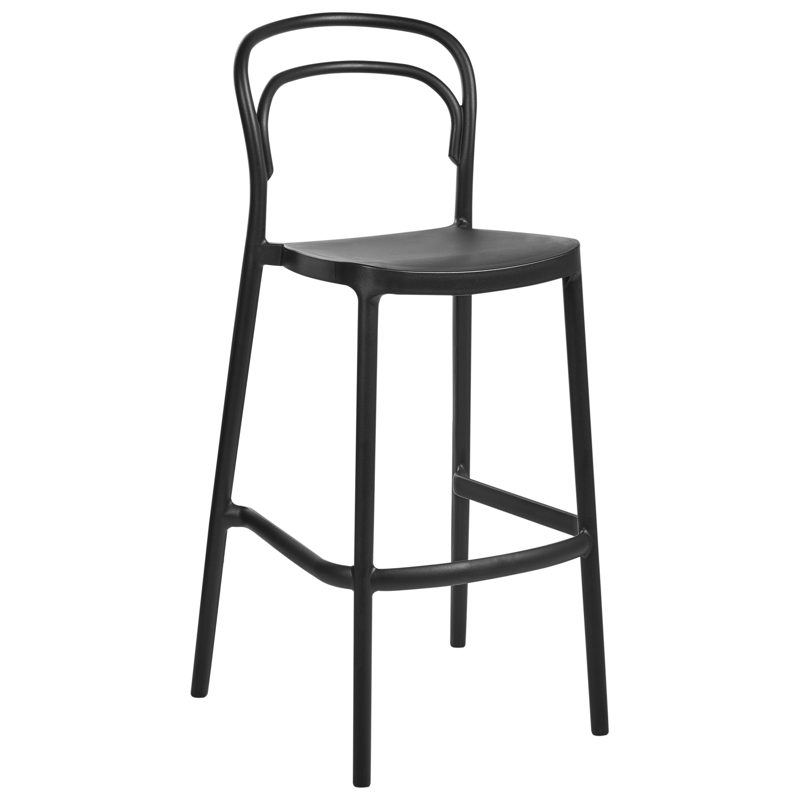 Barstol udendørs Porano - Sort - Husholdning - Bar & vin - Barmøbler