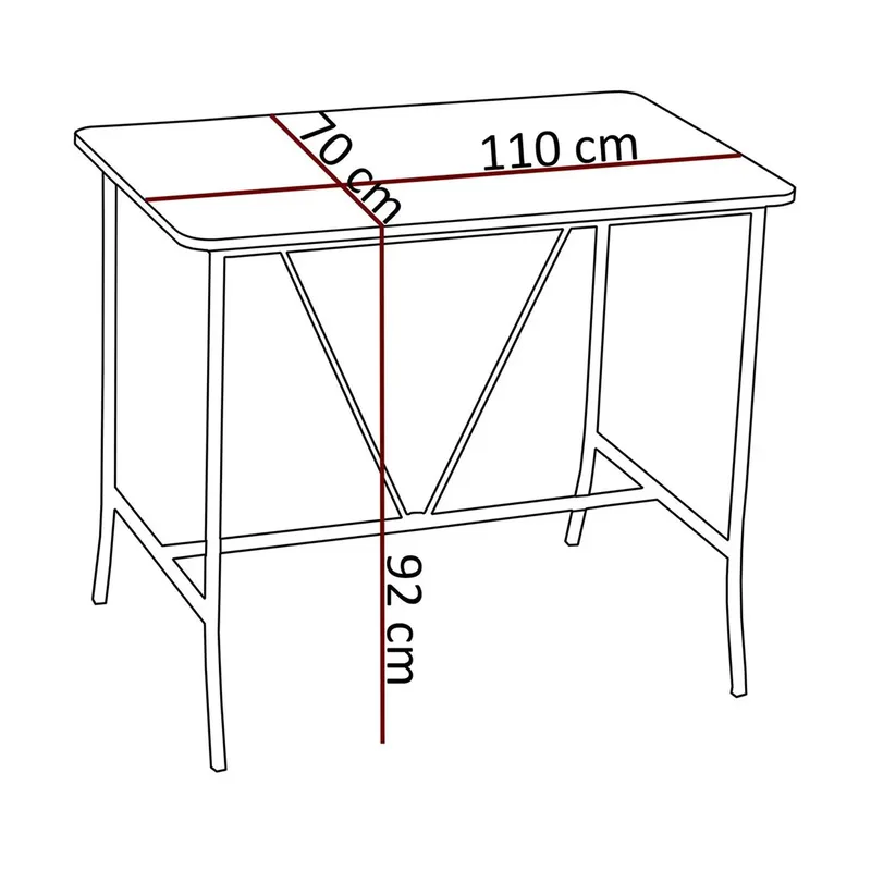 Cenanwesh barborde - Valnød - Husholdning - Bar & vin - Barmøbler