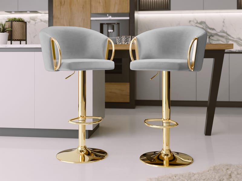 Garrick Barstol 84 cm 2-pak - Grå - Husholdning - Bar & vin - Barmøbler