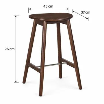 Norden Barstol 76 cm - Valnød - Husholdning - Bar & vin - Barmøbler