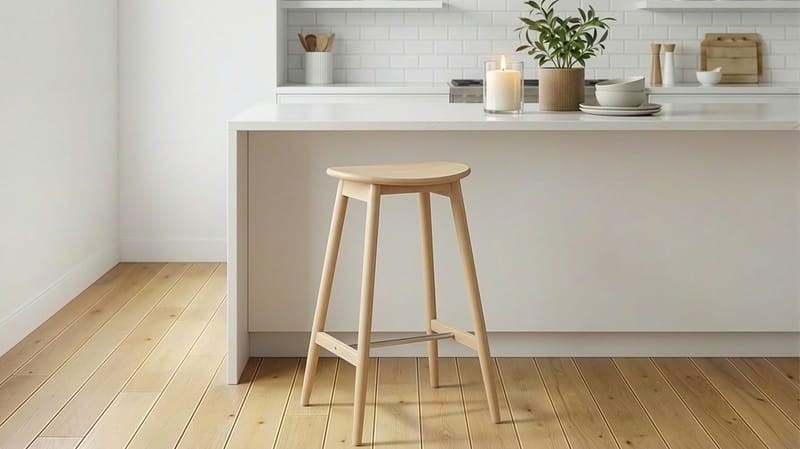 Norden Barstol 76 cm - Whitewash - Husholdning - Bar & vin - Barmøbler