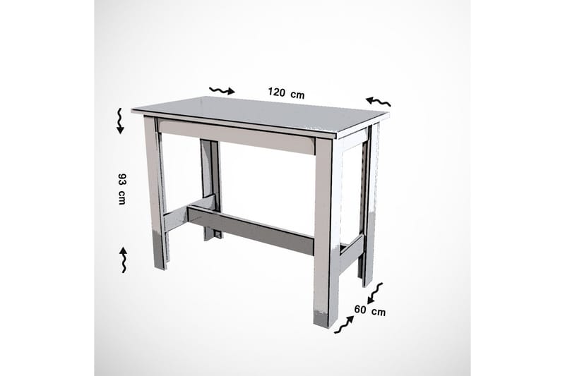 Saylors Bord 120 cm - Eg - Husholdning - Bar & vin - Barmøbler