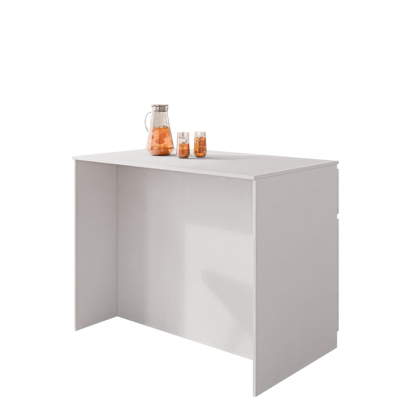 Valricon Køkkenø 120 cm - hvid - Husholdning - Bar & vin - Barmøbler